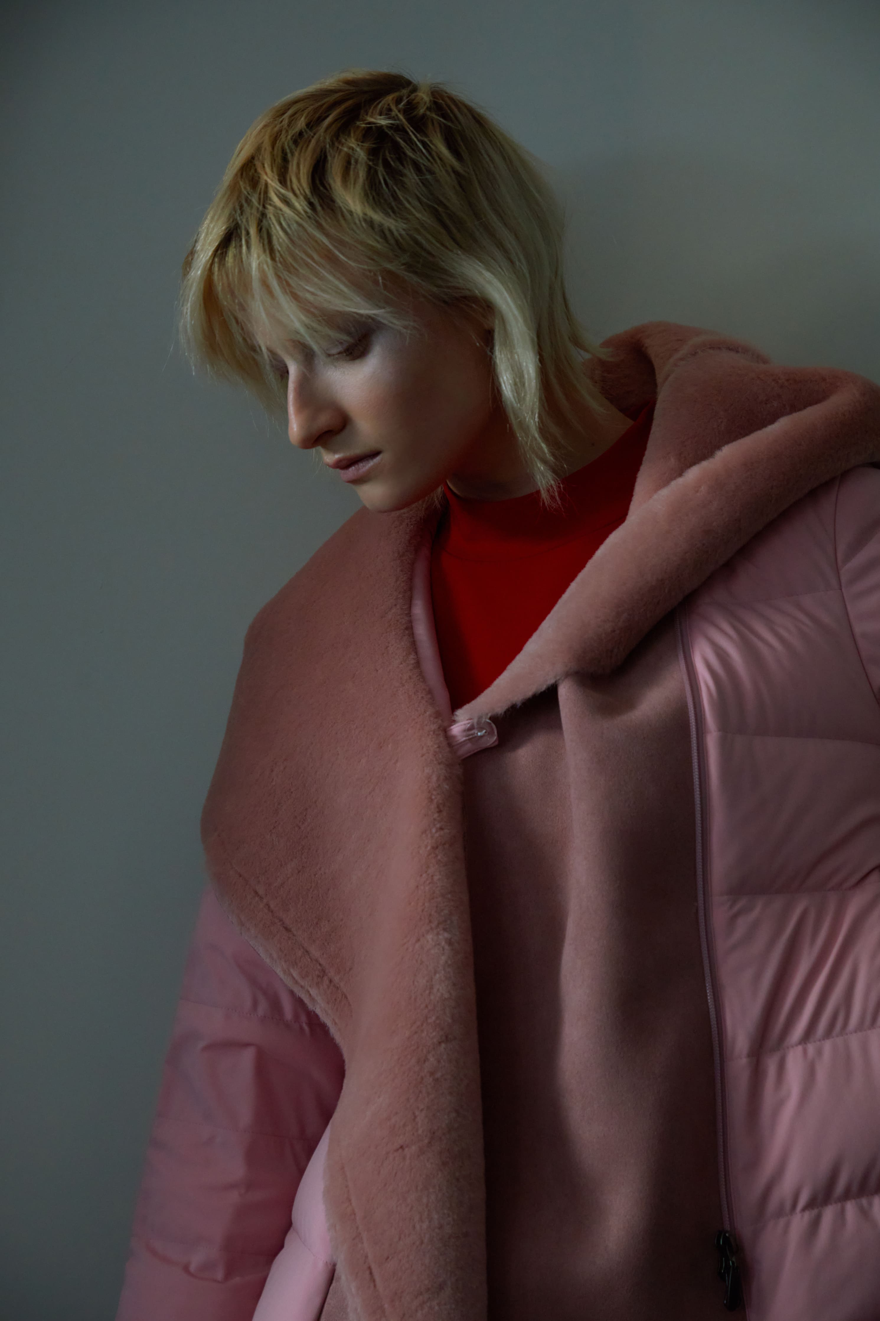 YOSOOU Fake Mouton Hood Jacket ダウンジャケット 粧U / YOSOOU